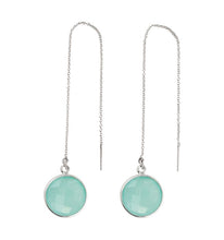Load image into Gallery viewer, Equilibrium Earrings - Sea Green Chalcedony