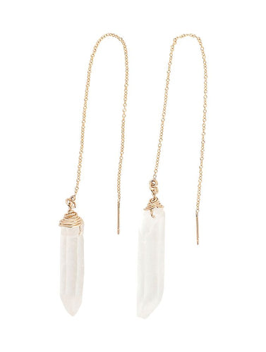 Fae Earrings - Clear Quartz