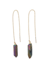 Load image into Gallery viewer, Fae Earrings - Rainbow Titanium Quartz