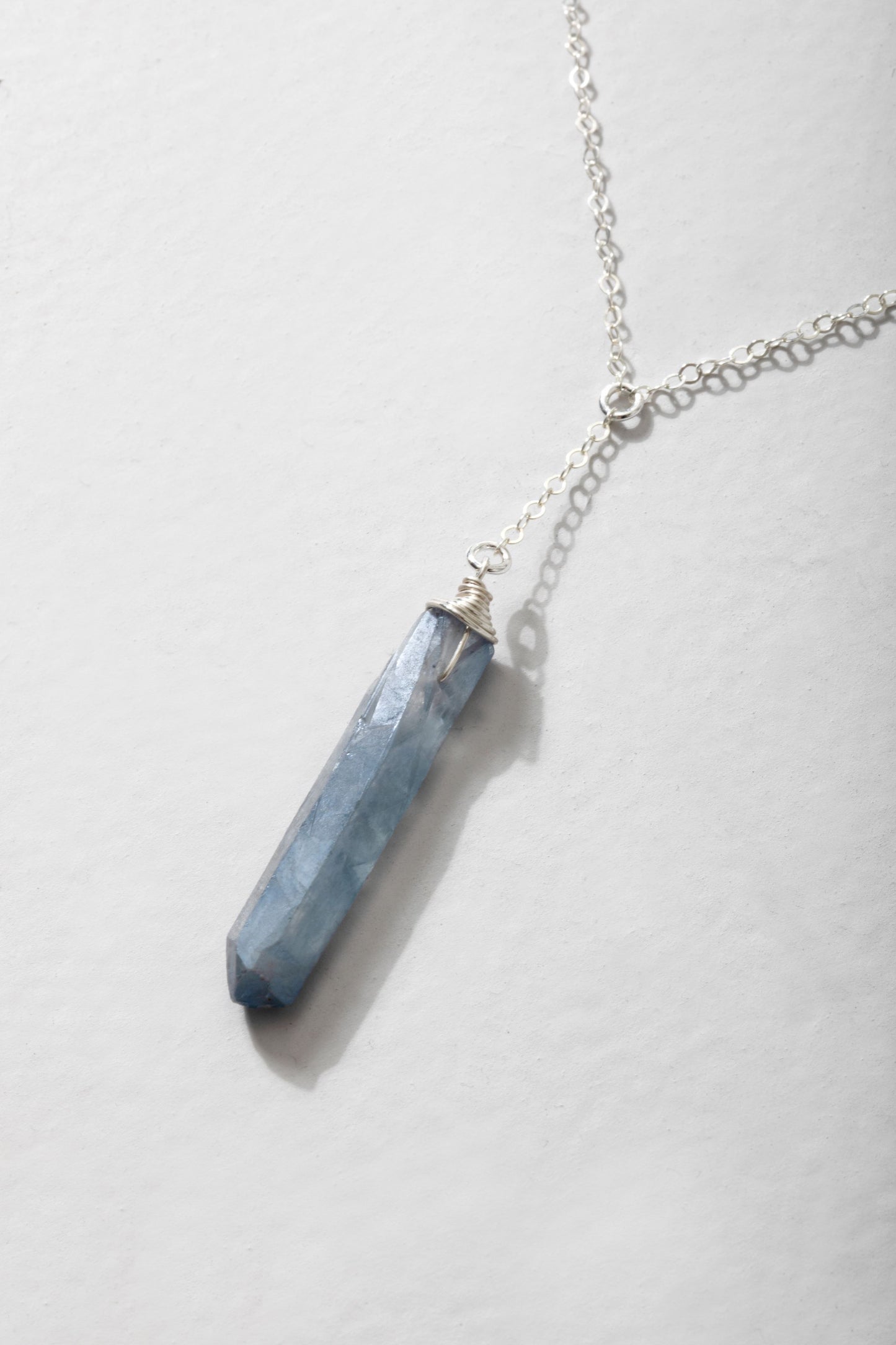 Fae Necklace - Indigo Crystal Quartz