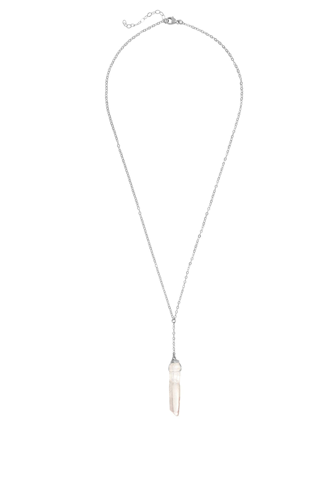 Fae Necklace - Pink Crystal Quartz