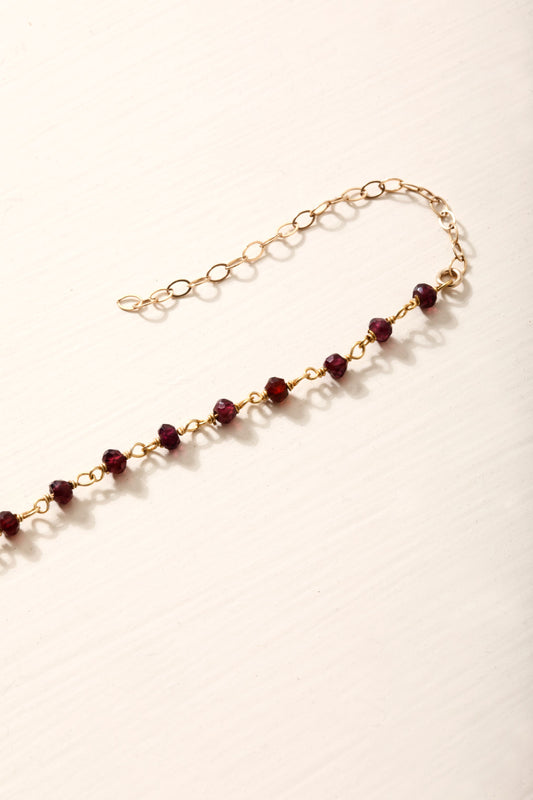 Garnet Stones Choker