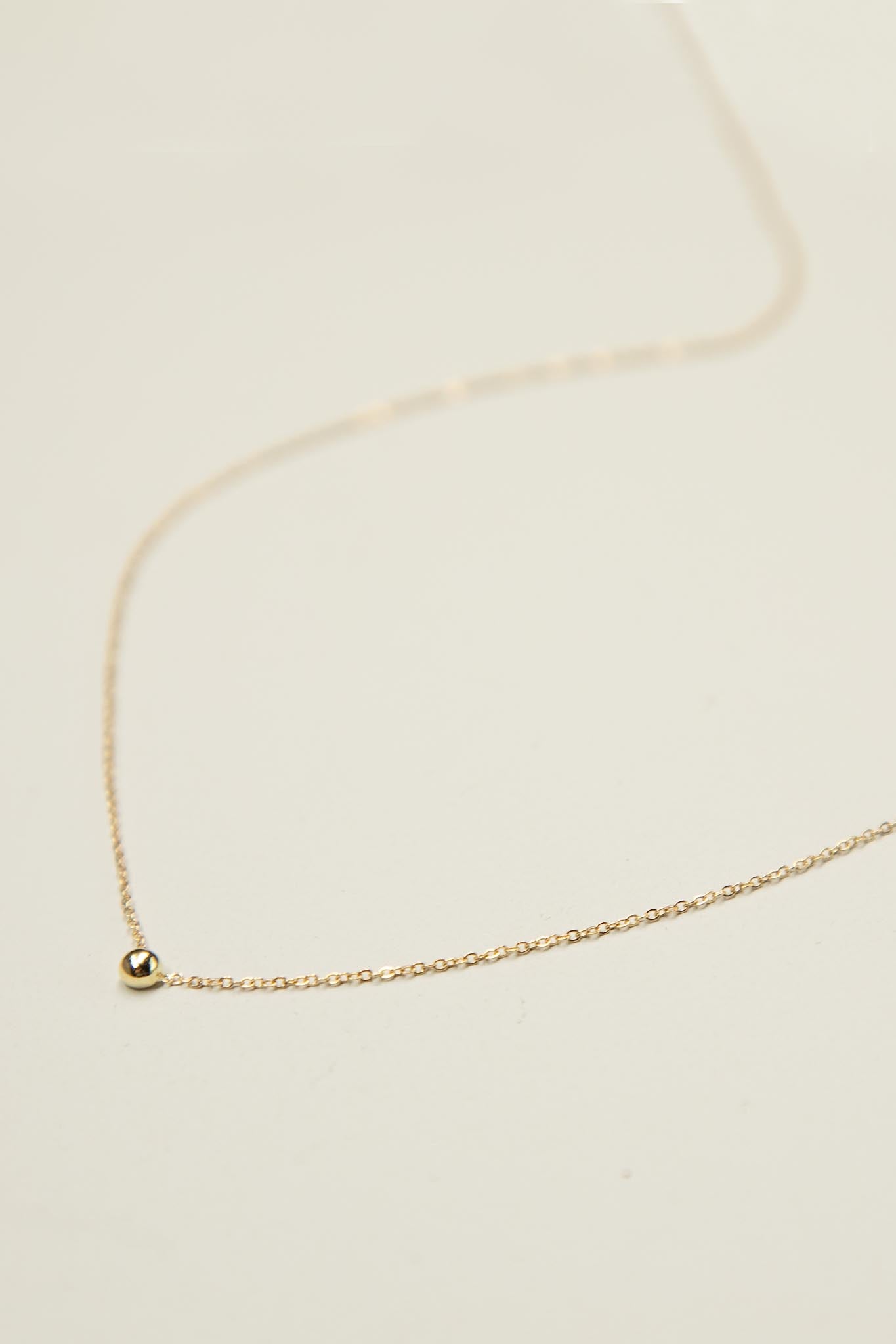 Gold Sphere Necklace