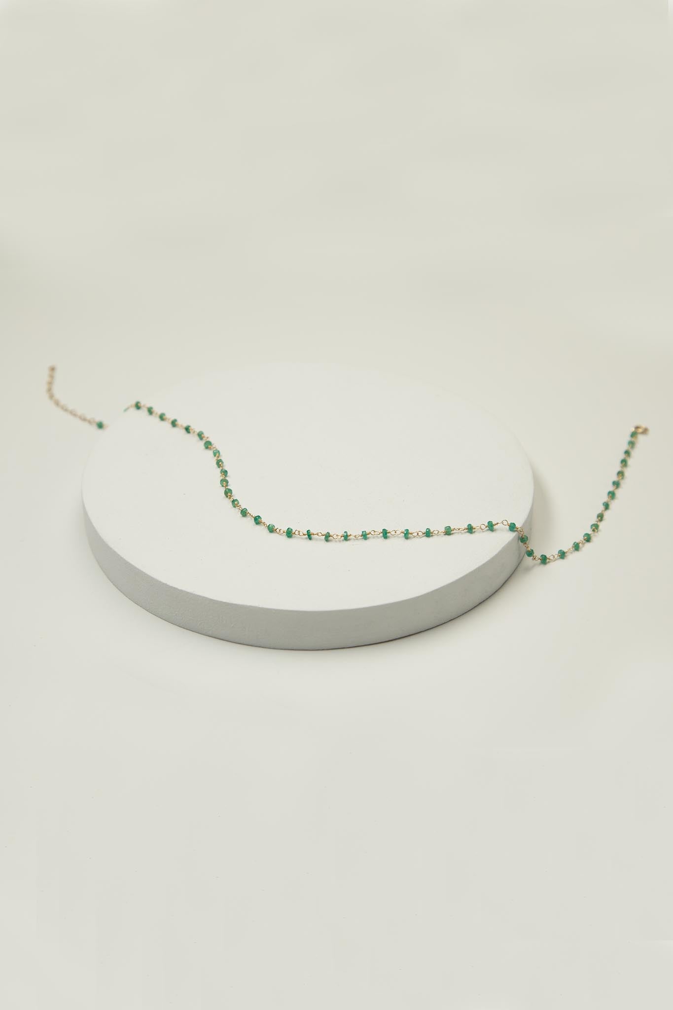 Green Onyx Stones Choker