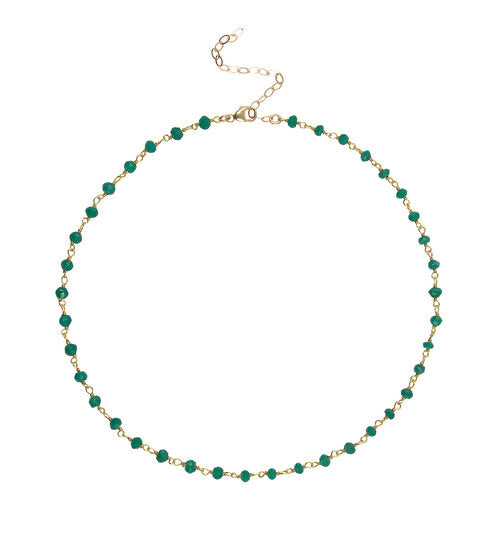 Green Onyx Stones Choker