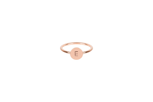 Initial Ring - Rose Gold