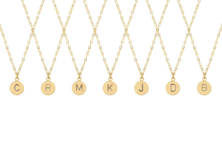“M” Initial Necklace