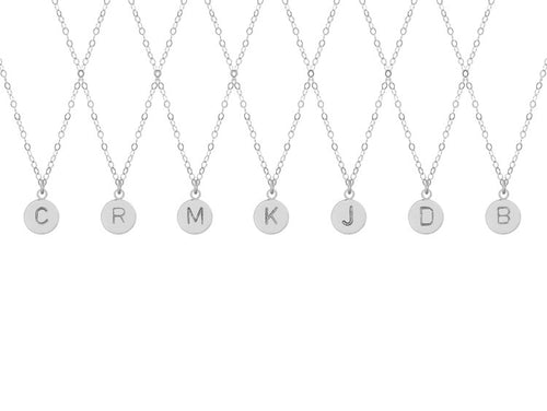 “K” Initial Necklace