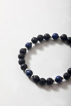 Load image into Gallery viewer, Lapis &amp; Volcanic Rock Bracelet
