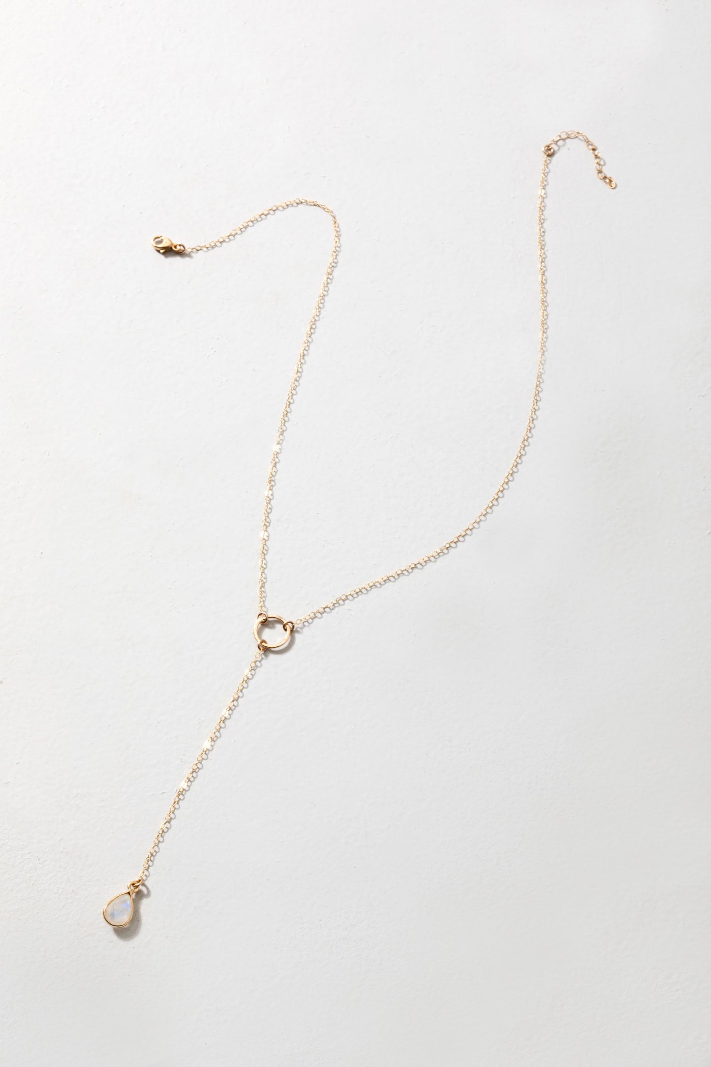 Moonstone Drop Necklace