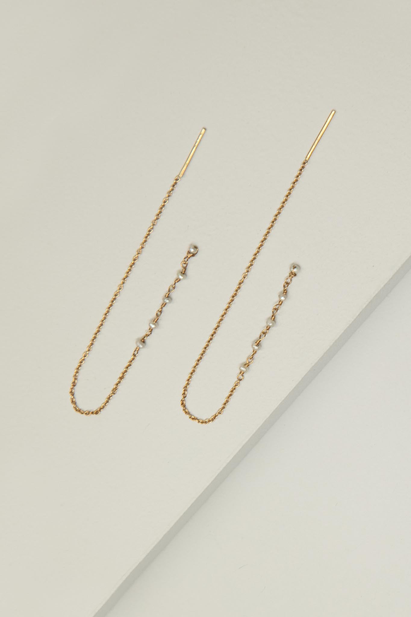 Pearl Chain Earrings