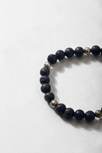 Load image into Gallery viewer, Pyrite &amp; Volcanic Rock Bracelet (no spacers)