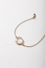 Load image into Gallery viewer, Rose Quartz Bracelet (Gold)