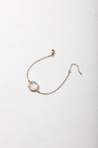 Rose Quartz Bracelet (Gold)