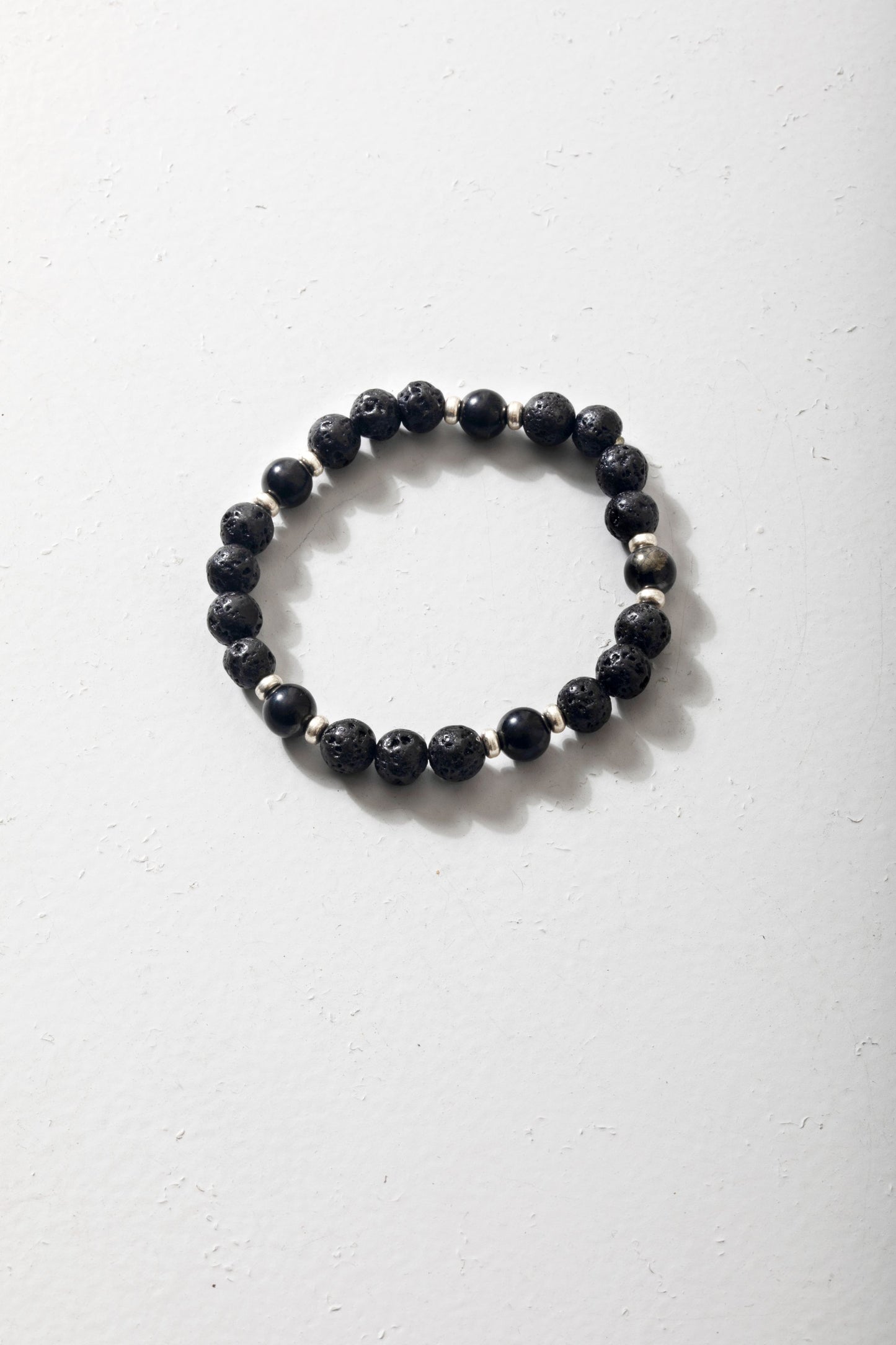 Shungite & Volcanic Rock Bracelet