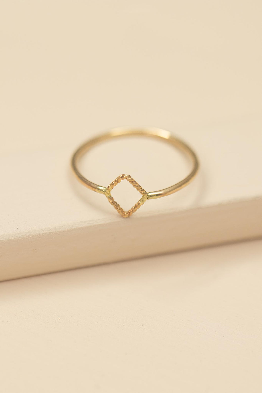 Small Diamond Shaped Ring