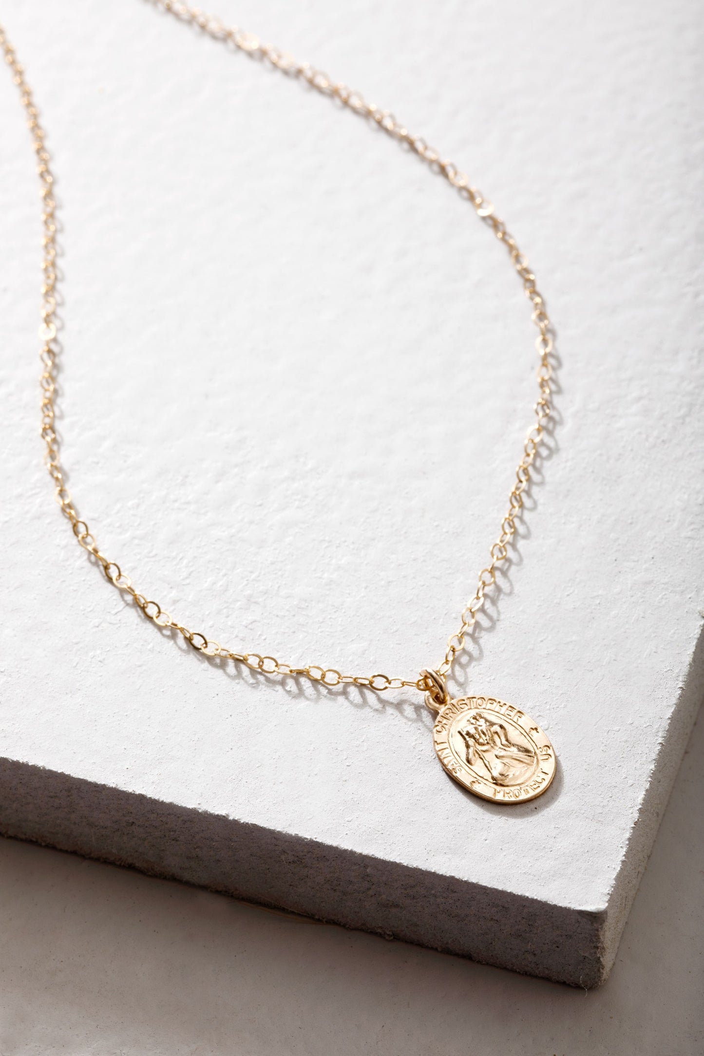 St. Christopher Oval Necklace