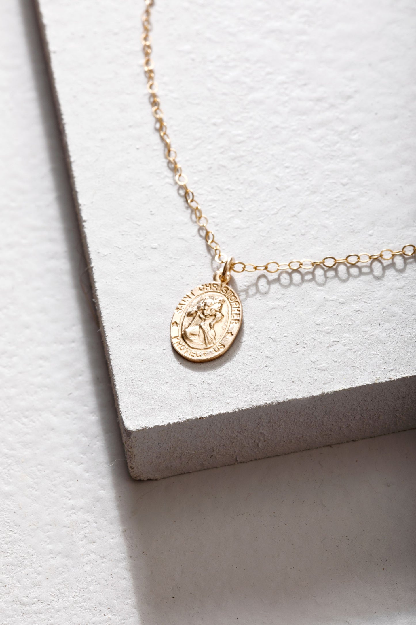 St. Christopher Oval Necklace