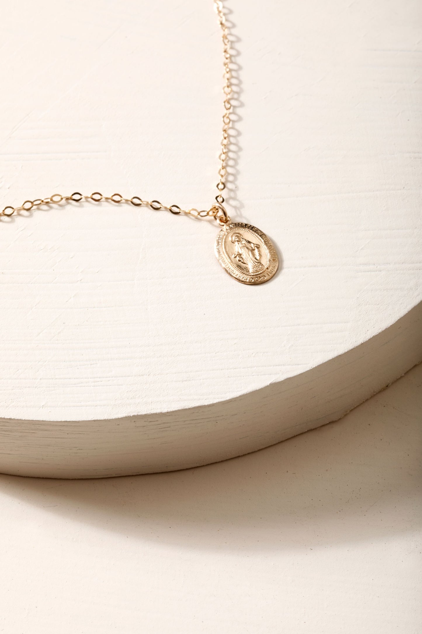 Virgin Mary Oval Necklace