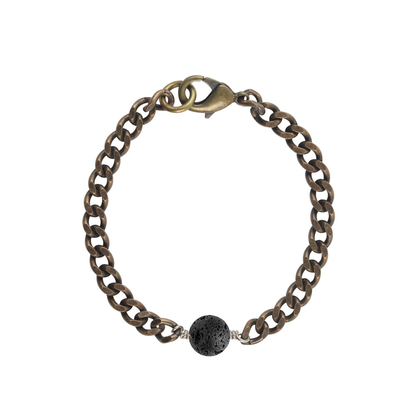 Volcanic Rock Chain Bracelet