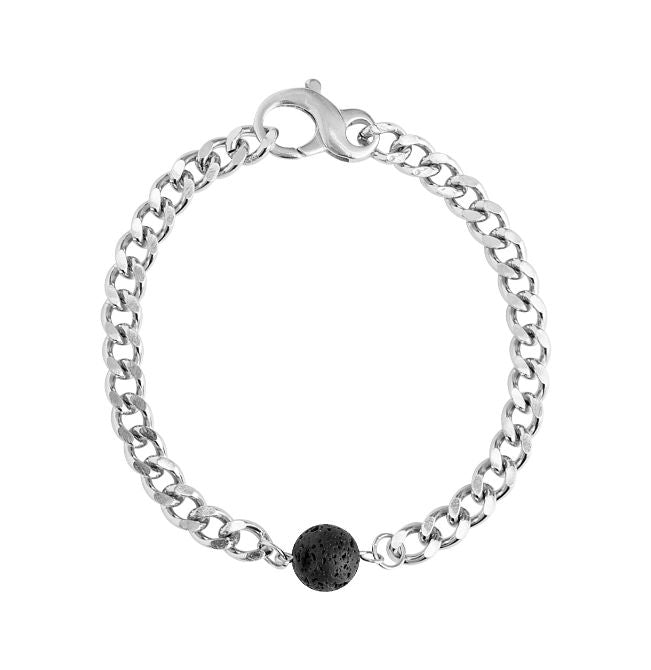 Volcanic Rock Chain Bracelet