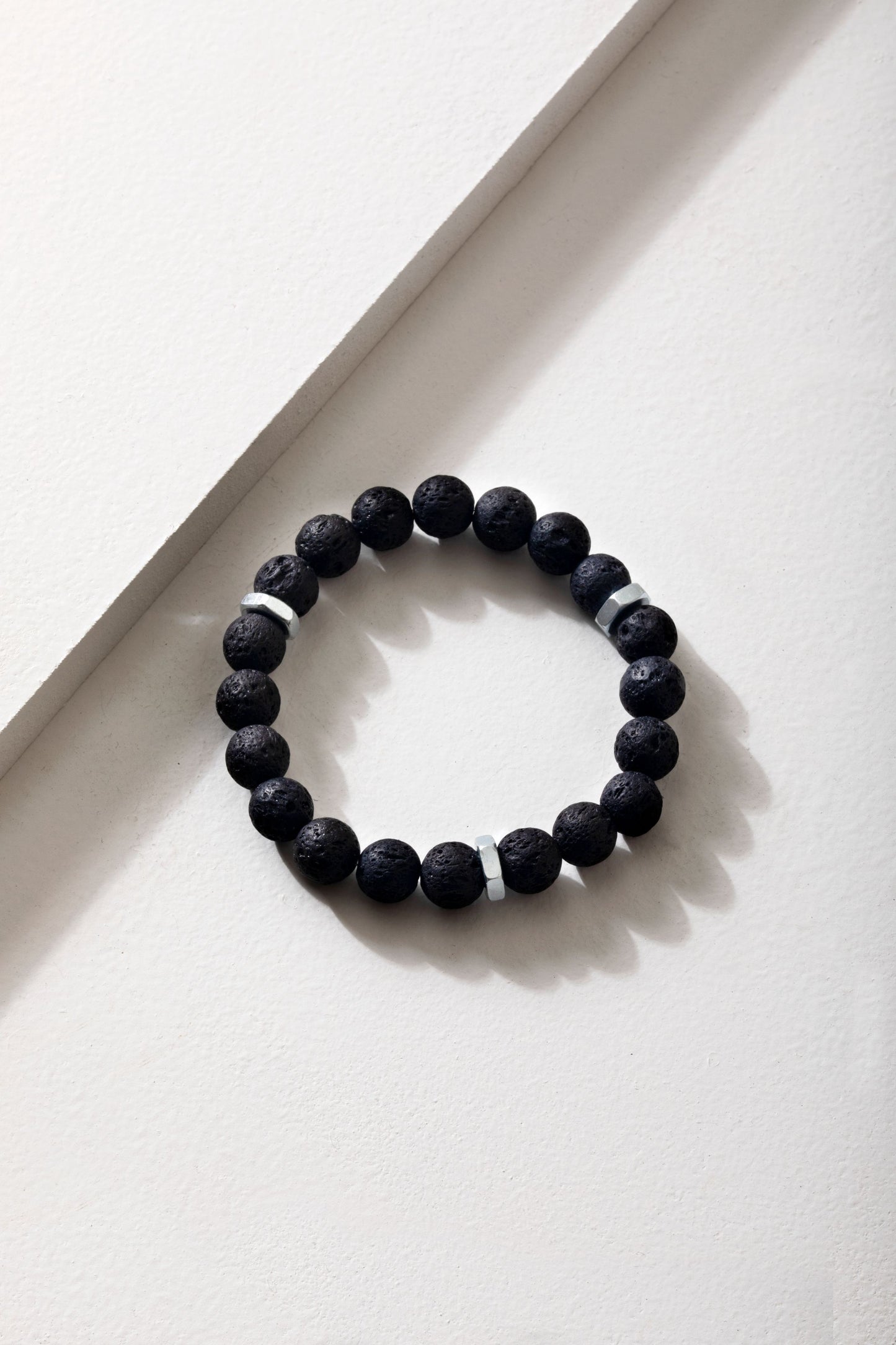 Zinc Nuts Volcanic Rock Bracelet